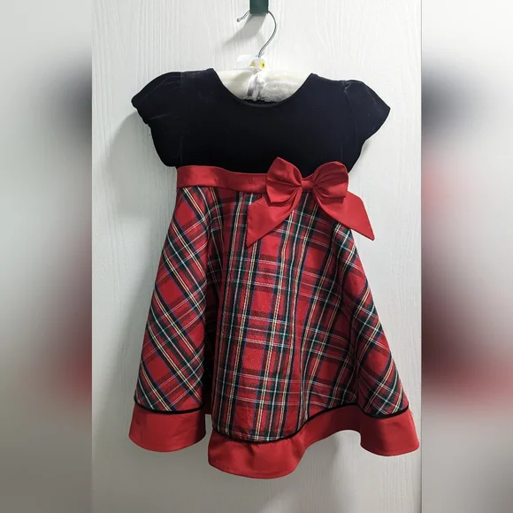 Sophia Rose | Dresses | Sophia Rose Red Plaid Formal Dress 8 Month |  Poshmark